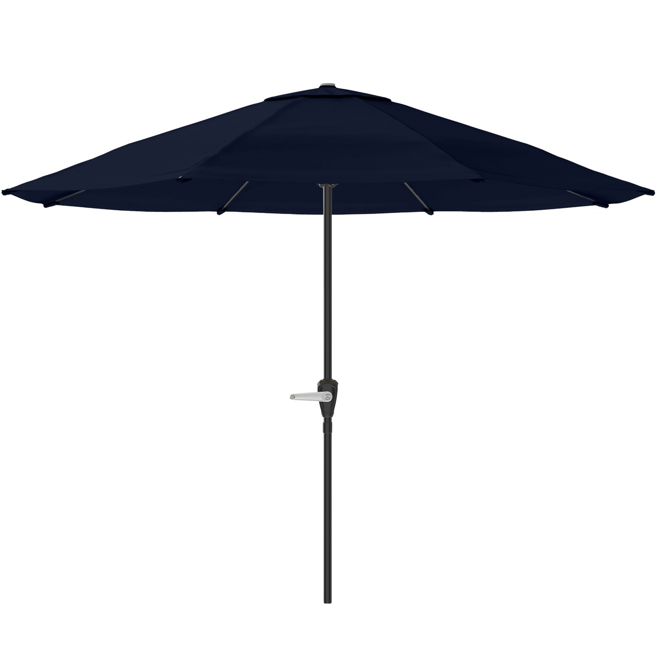 Pure Garden 9Ft Patio Umbrella Navy Blue Crank Vented Canopy For Deck Pool
